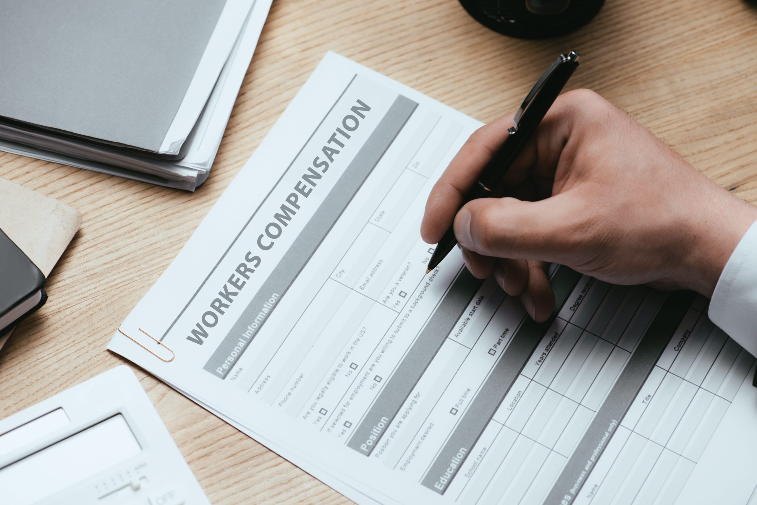 Coordinating the claim with workers' compensation